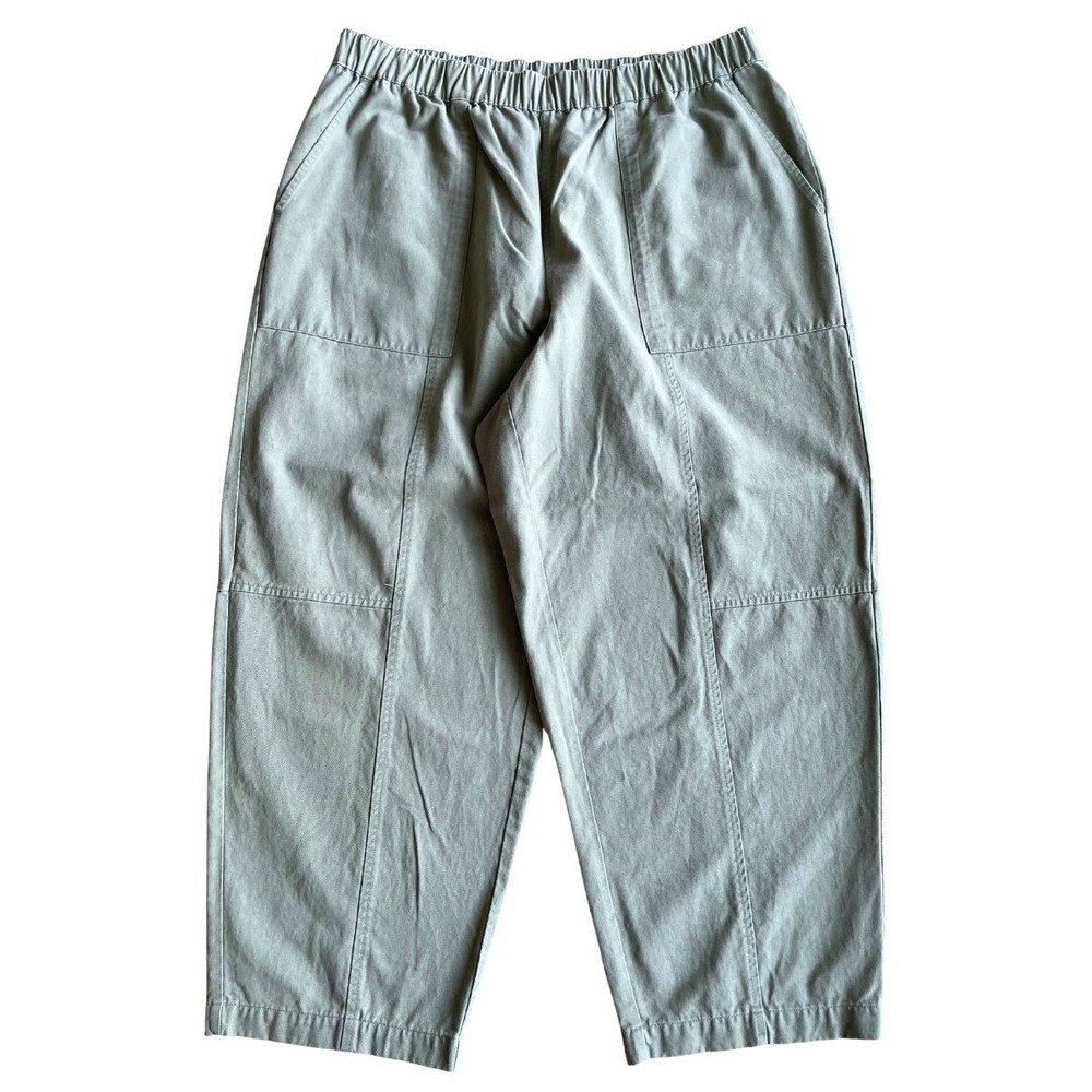ON 34th Women's Utility Pants XL Sage Green Cotton Lyocell Pull On Barrel